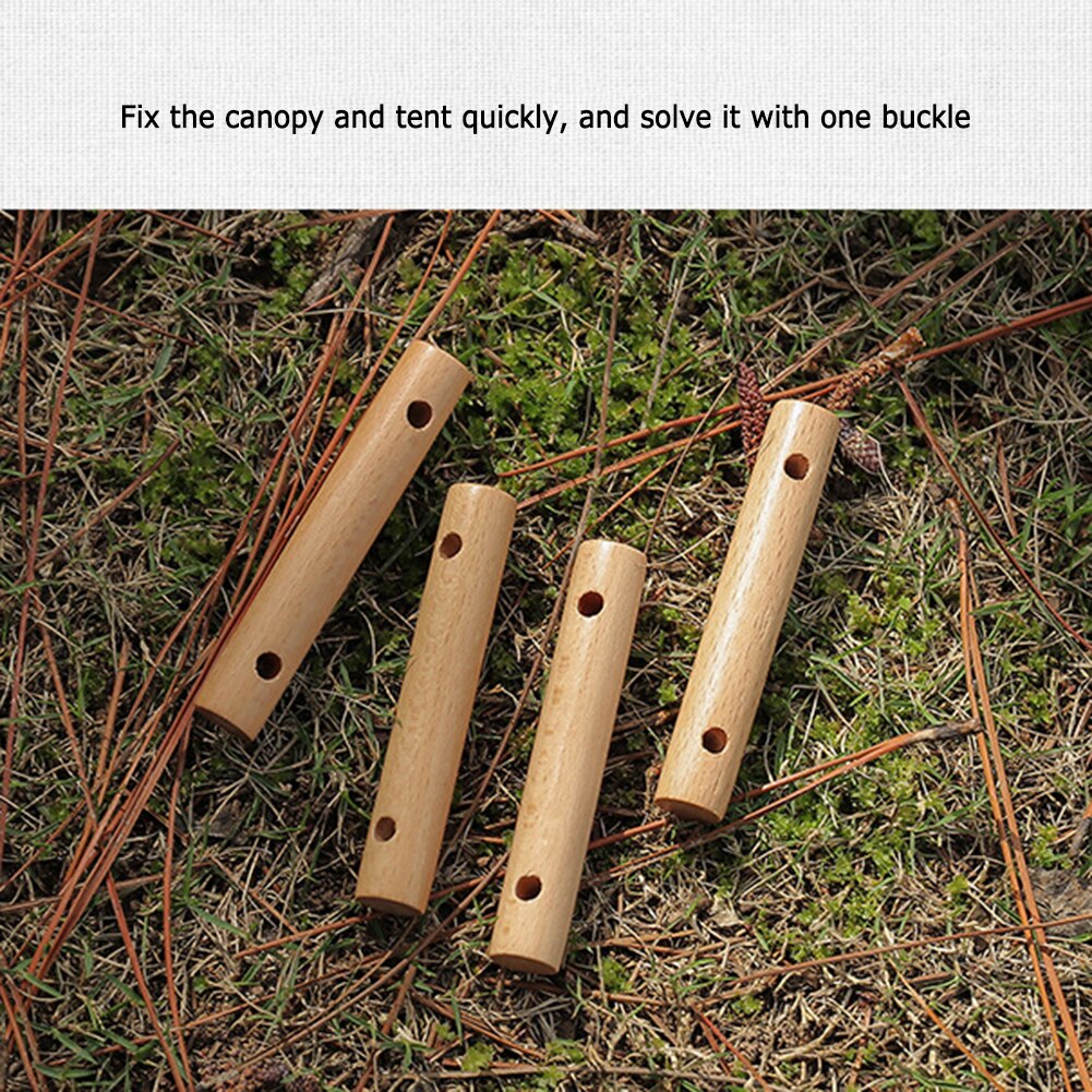 Cheap Goat Tents 4pcs 2 Eye Awning Rope Fastener Anti Slip Cord Tightener Stopper Outdoor Camping Tent Wind Rope Buckles   